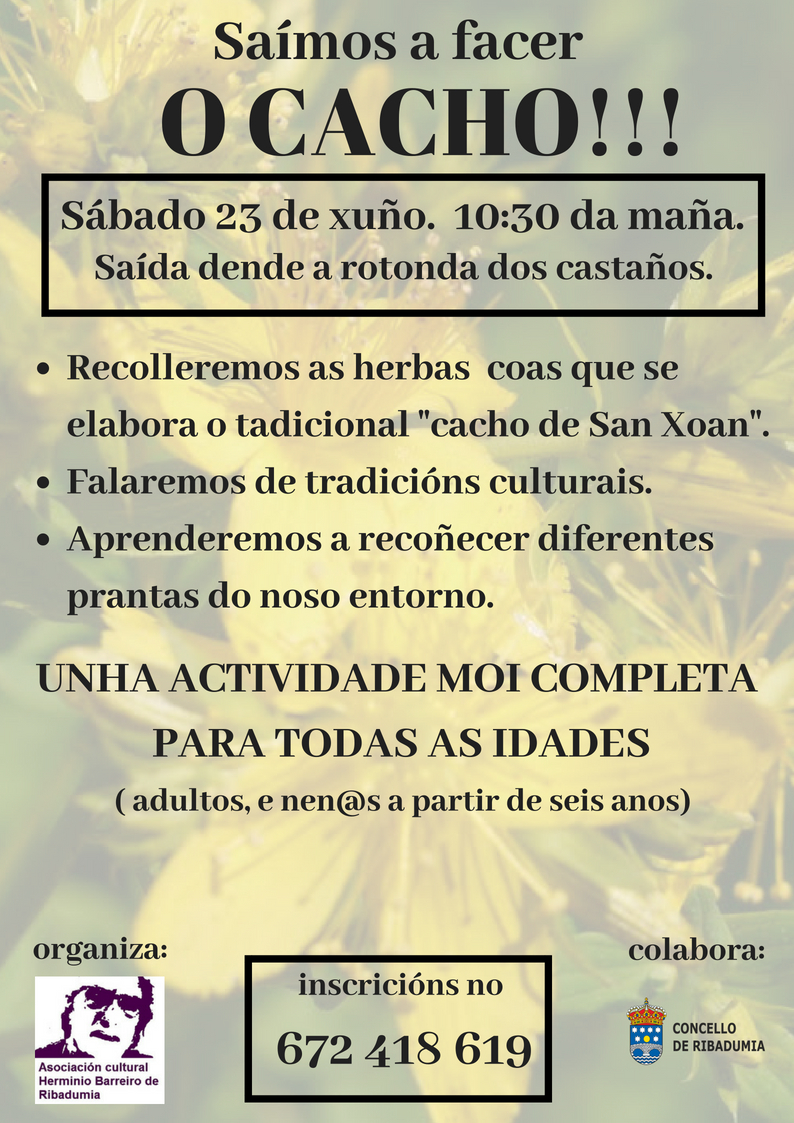 saímos a facer O CACHO